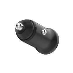 FIXED Mini Billaddare 2x USB-A 15W/USB-C kabel 1m