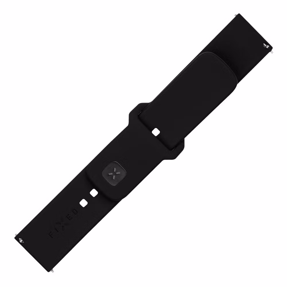 FIXED Silikonrem för Smartwatch Universal 22 mm Svart