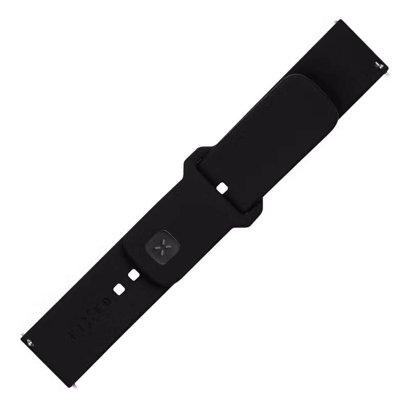 FIXED Silikonrem för Smartwatch Universal 22 mm Svart