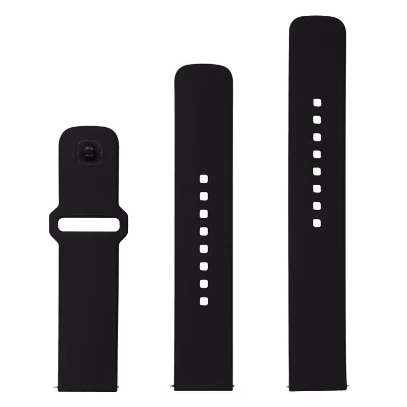 FIXED Silikonrem för Smartwatch Universal 22 mm Svart