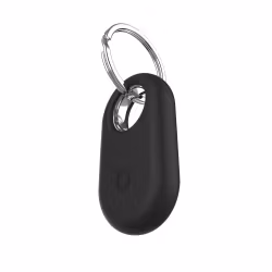 FIXED Silky Galaxy SmartTag2 Nyckelring Fodral Svart