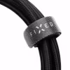 FIXED METAL USB-C/Lightning MFI flätad kabel 2m Svart