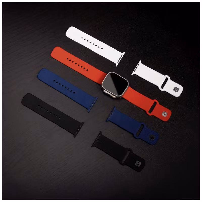 FIXED Silikonrem SET för Apple Watch Ultra-2/49mm Blå