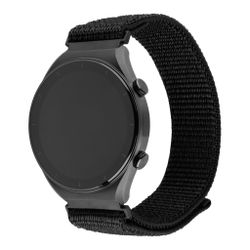 FIXED Nylonrem för Smartwatch Universal 22 mm Svart