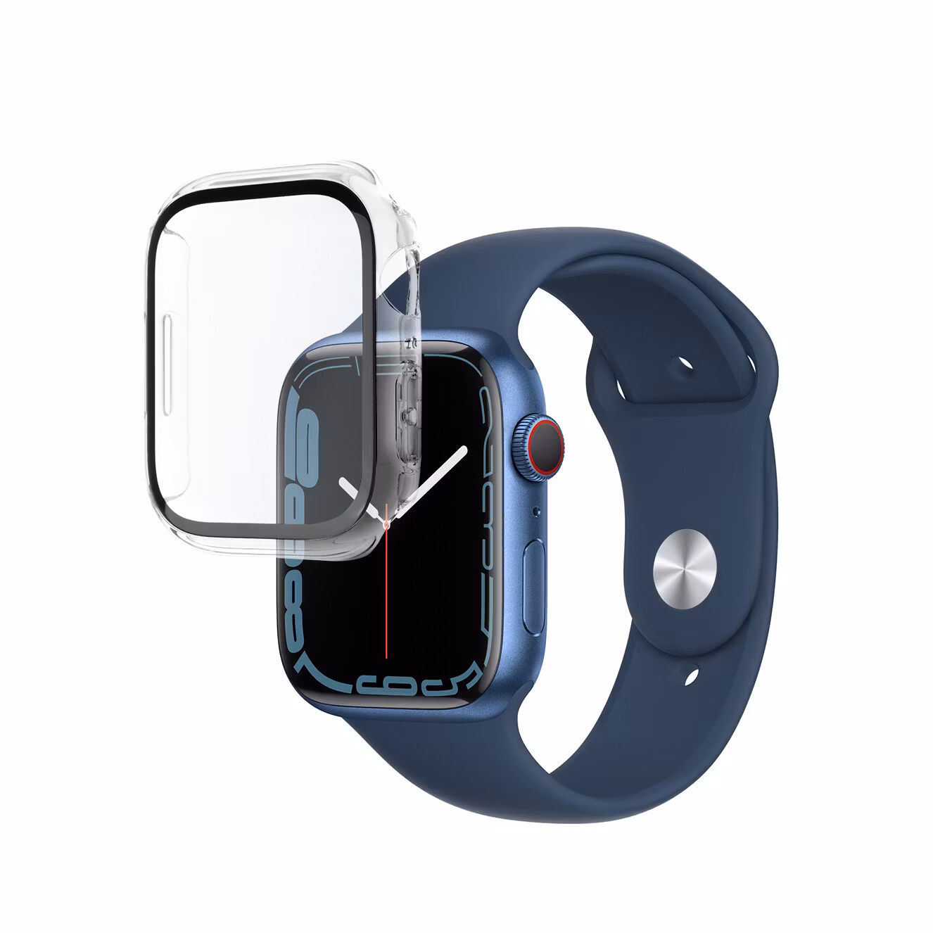 FIXED PURE Skyddsfodral och glas för Apple Watch 10 42 mm
