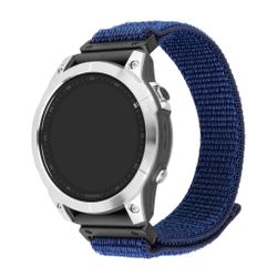 FIXED Nylonrem för Garmin QuickFit 22 mm Mörkblå