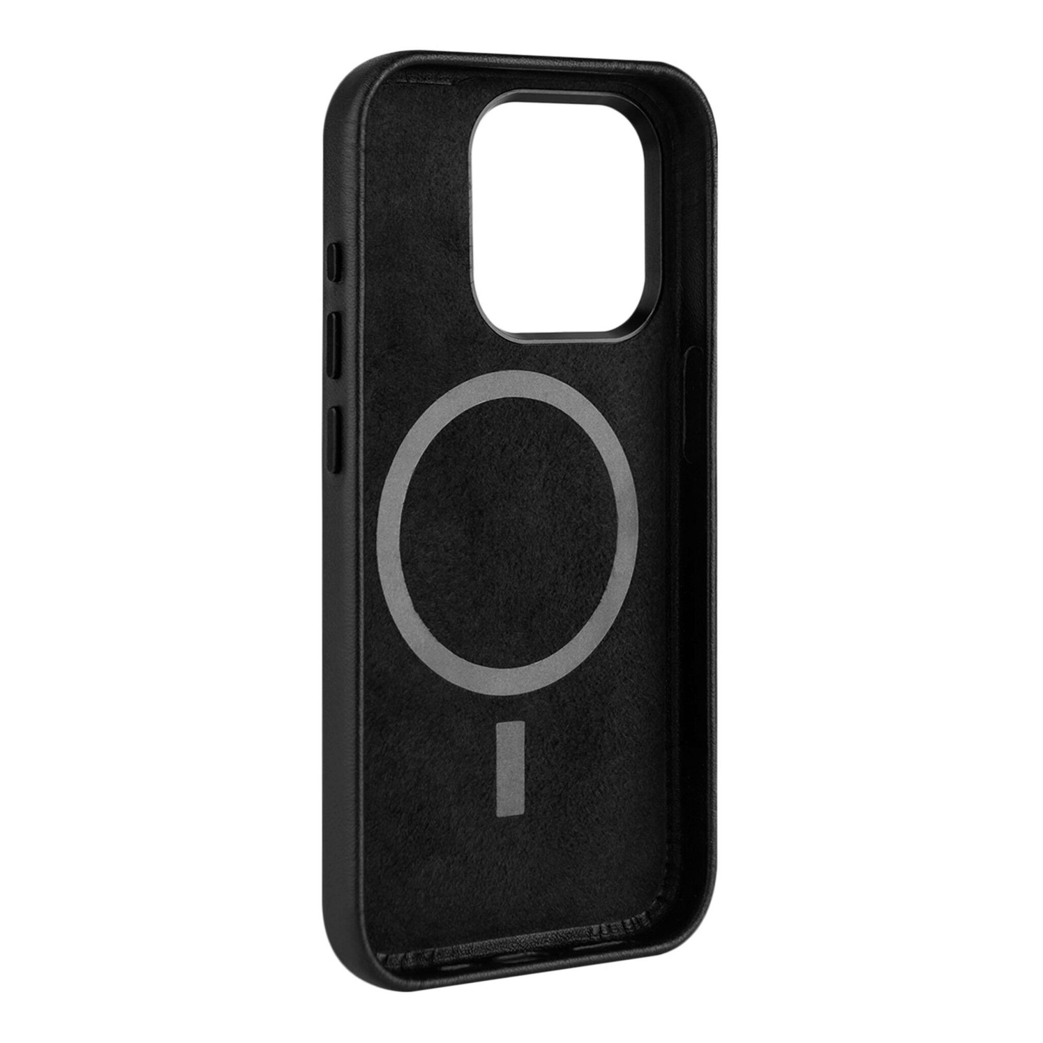 FIXED MagLeather skyddsskal iPhone 16 Pro Max Svart
