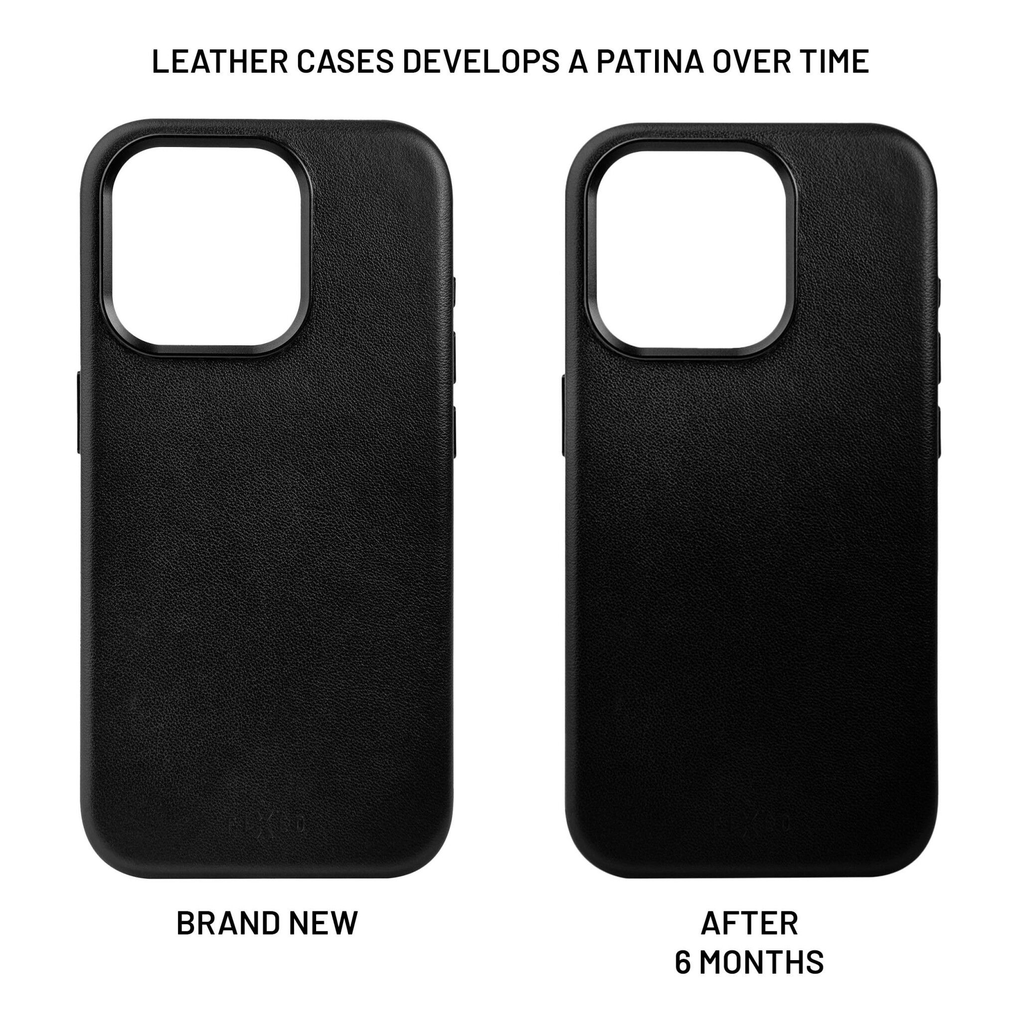 FIXED MagLeather skyddsskal iPhone 16 Pro Max Svart