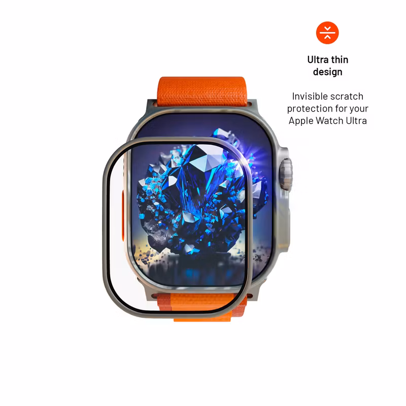 FIXED Safirglas med metallram för Apple Watch Ultra 49mm