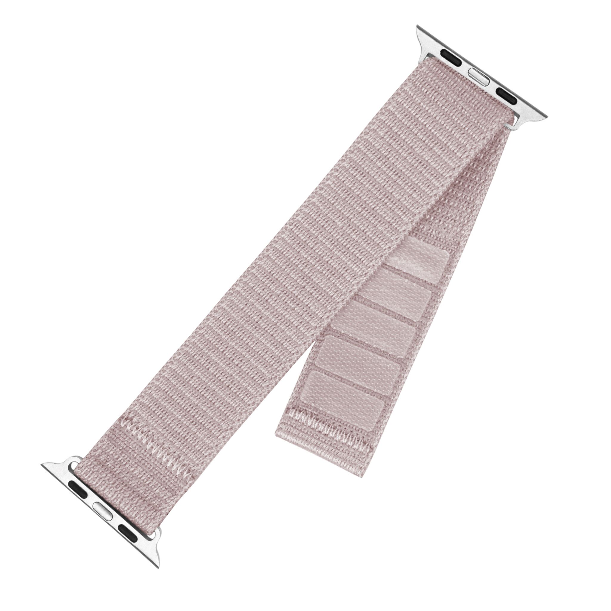 FIXED Nylonrem för Apple Watch 42/44/45mm Rosa Guld