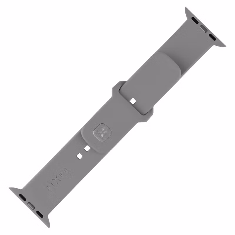 FIXED Sportig silikonrem SET för Apple Watch 42/44/45/46mm Ljusgrå