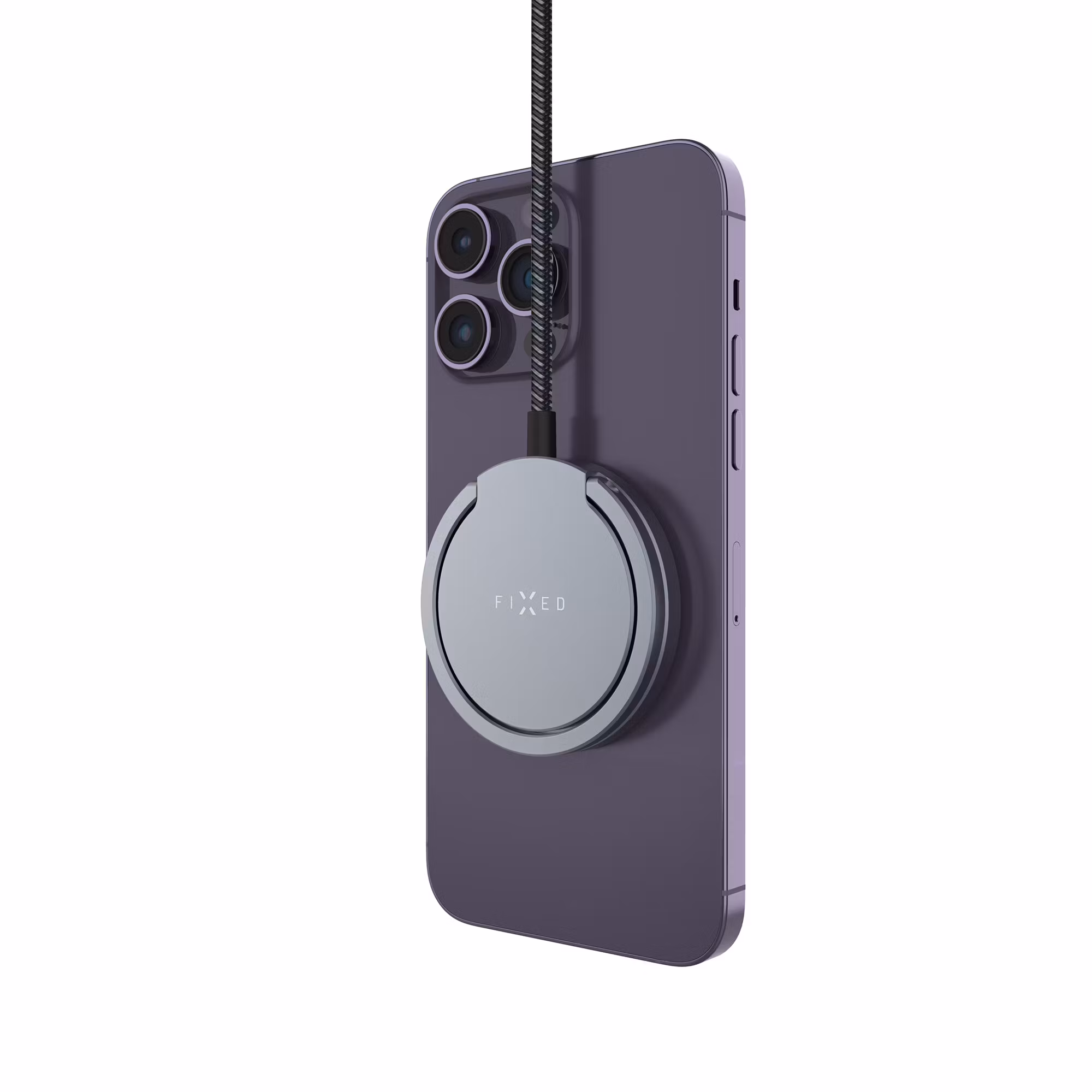 FIXED MagPad Pro Qi2 15W Trådlös laddare/stativ Grå