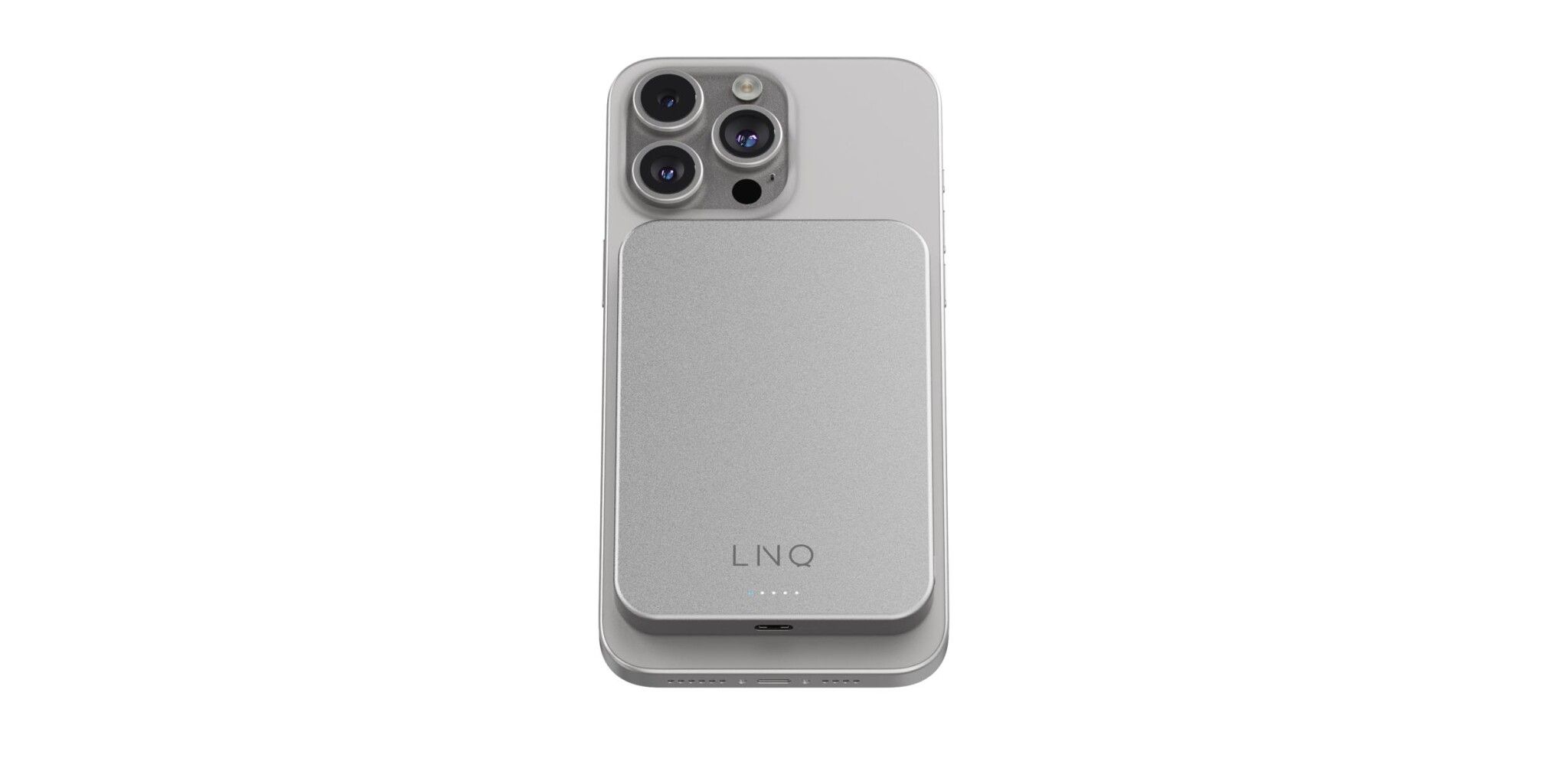 Linq Magnetisk Trådlös Power Bank 15W/5.000mAh Silver