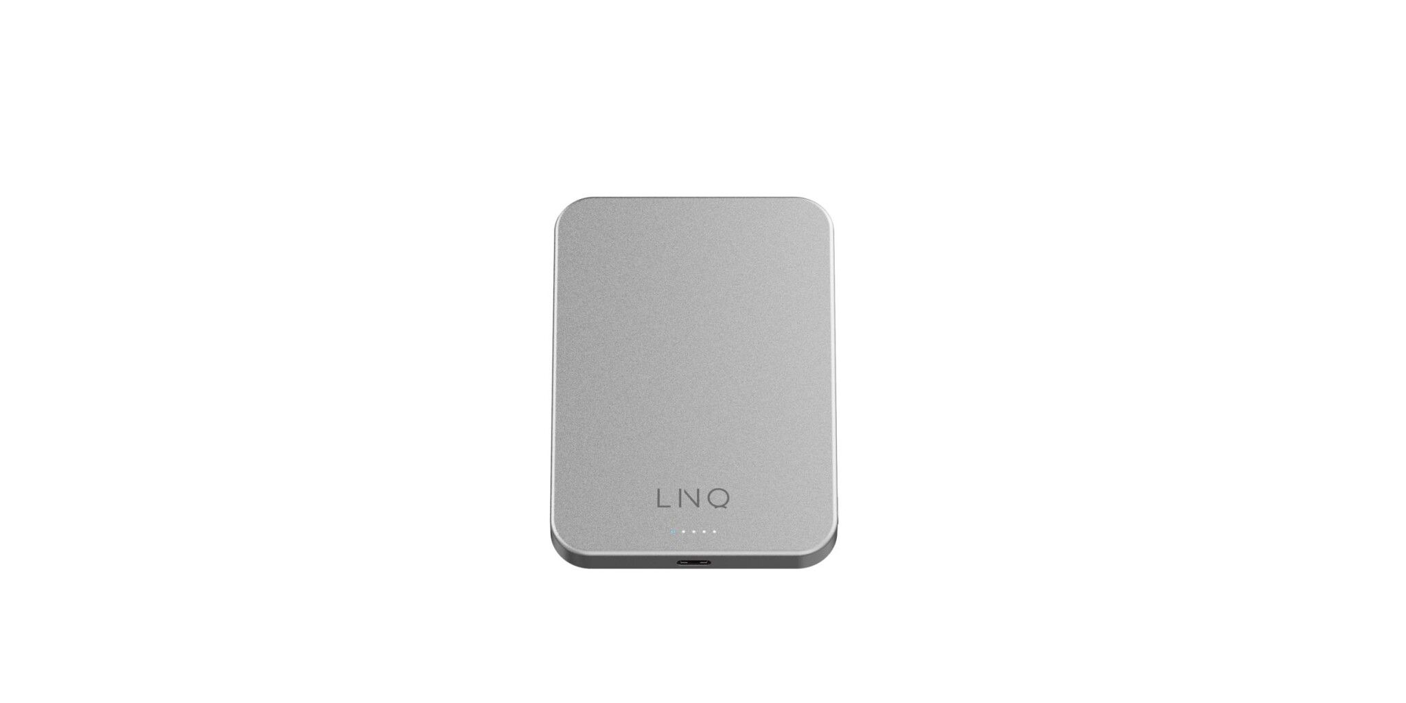 Linq Magnetisk Trådlös Power Bank 15W/5.000mAh Silver