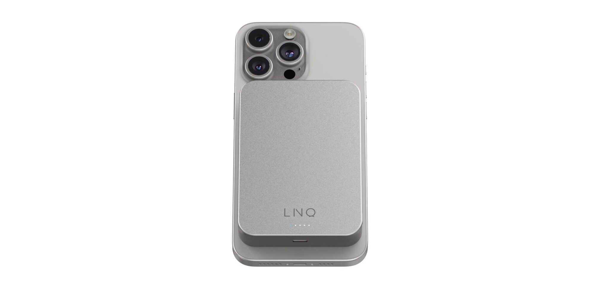 Linq Magnetisk Trådlös Power Bank 15W/10.000mAh Silver