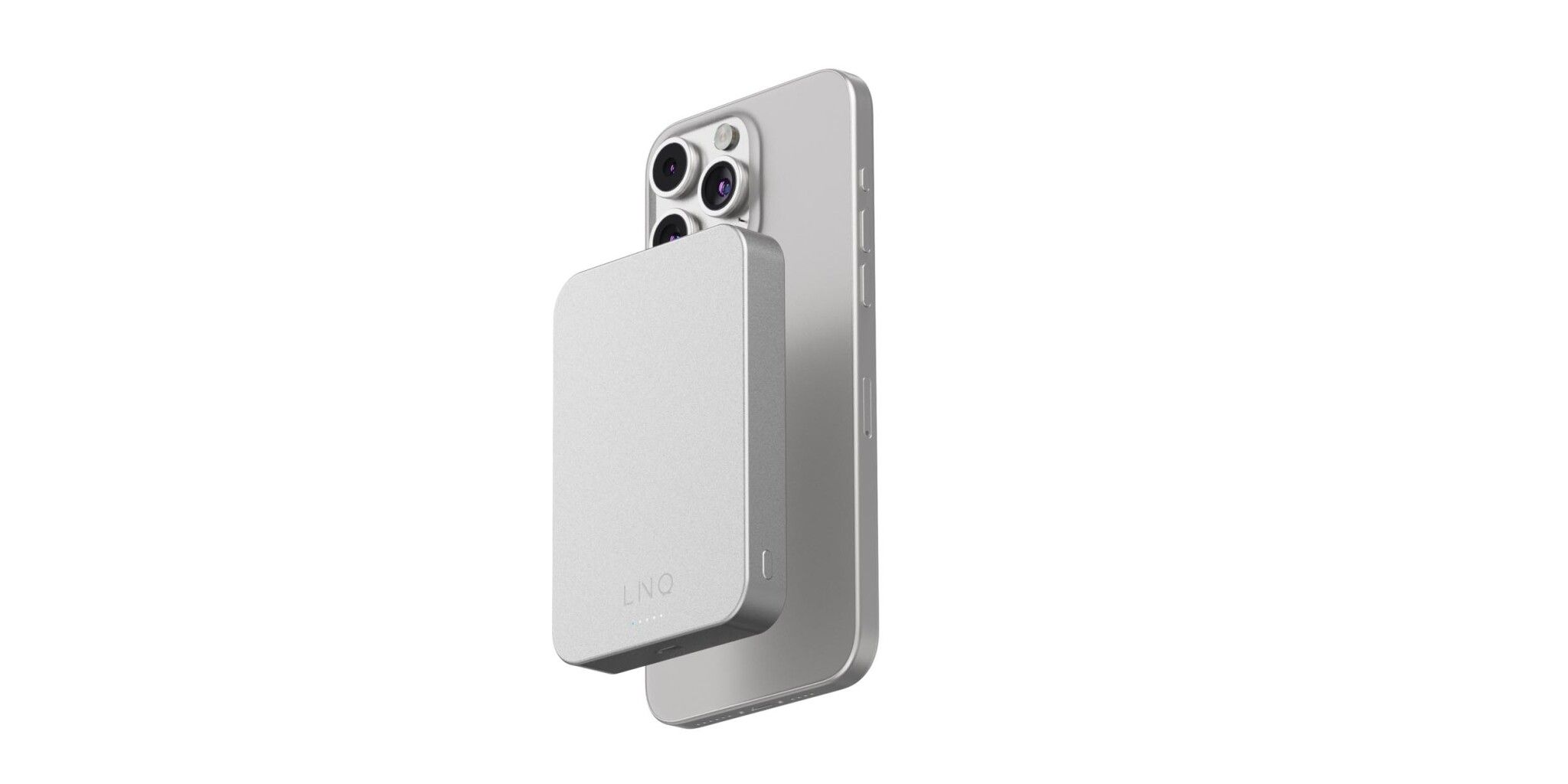 Linq Magnetisk Trådlös Power Bank 15W/10.000mAh Silver