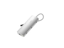 Linq 8in1 PRO 140W USB-C Multiport Hub Aluminiumgrå