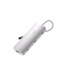Linq 8in1 PRO 140W USB-C Multiport Hub Aluminiumgrå