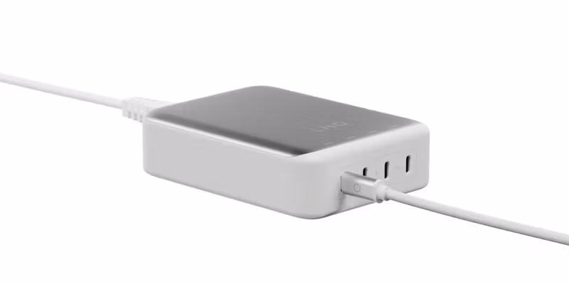 Linq 240W GaN2 Ultra Bordsladdare 4x140W USB-C Vit/Silver