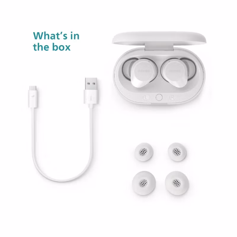 Philips TAT1209WT True Wireless Vit