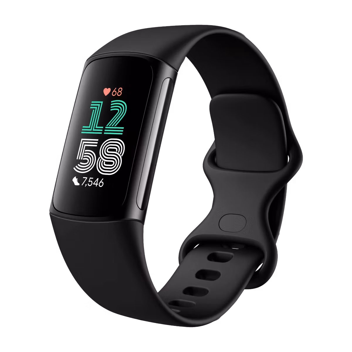 Fitbit Charge 6 aktivitetsarmband Obsidian/svart aluminium