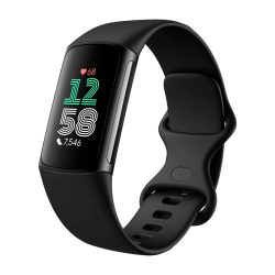 Fitbit Charge 6 aktivitetsarmband Obsidian/svart aluminium