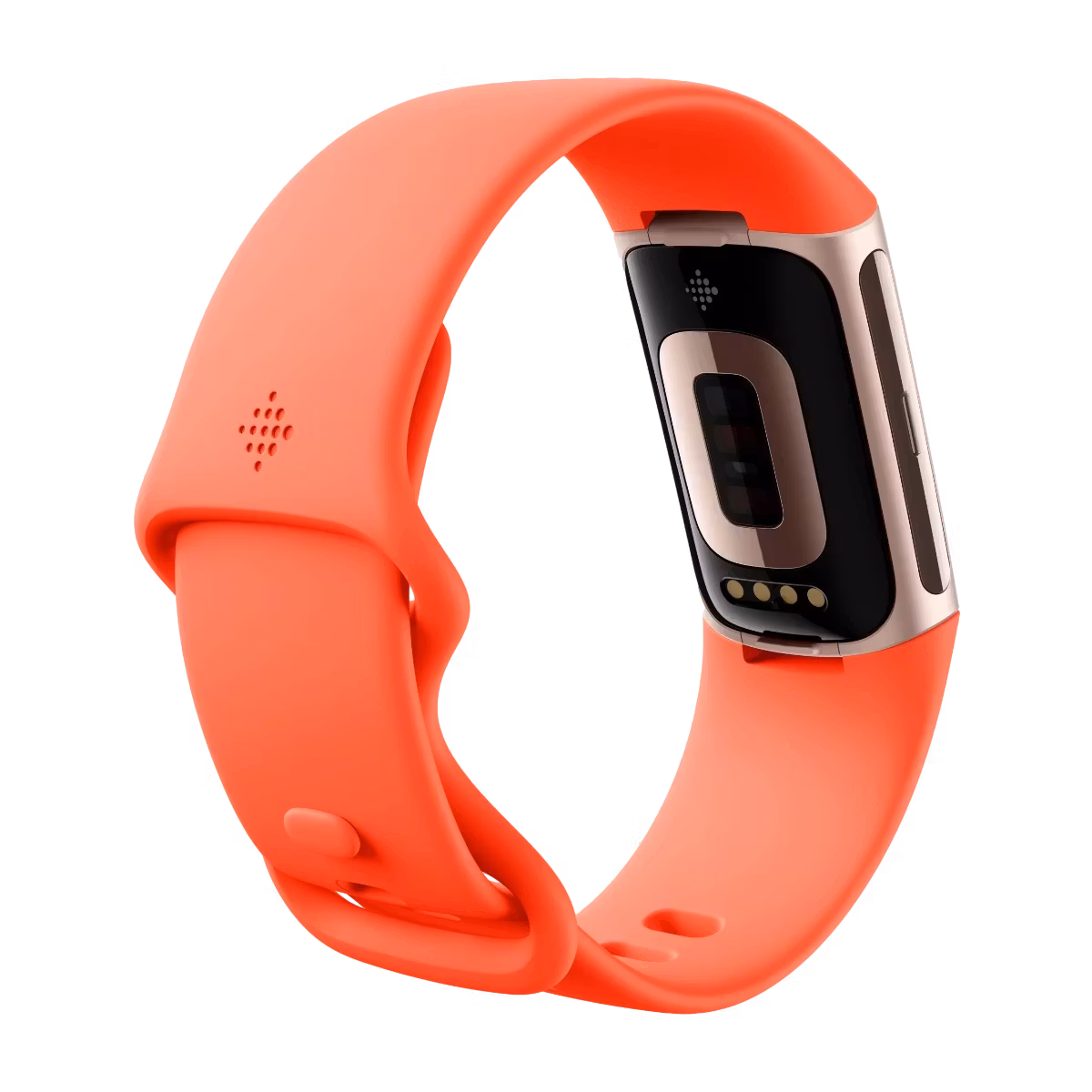 Fitbit Charge 6 aktivitetsarmband Korall/Champagne guld aluminium