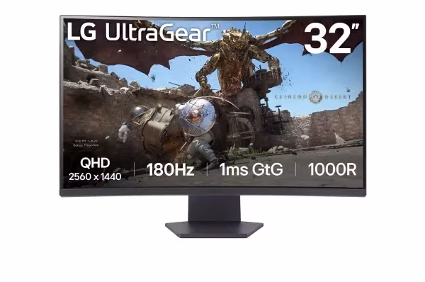 LG UltraGear 32GS60QC 32" välvd bildskärm gaming
