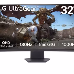 LG UltraGear 32GS60QC 32" välvd bildskärm gaming