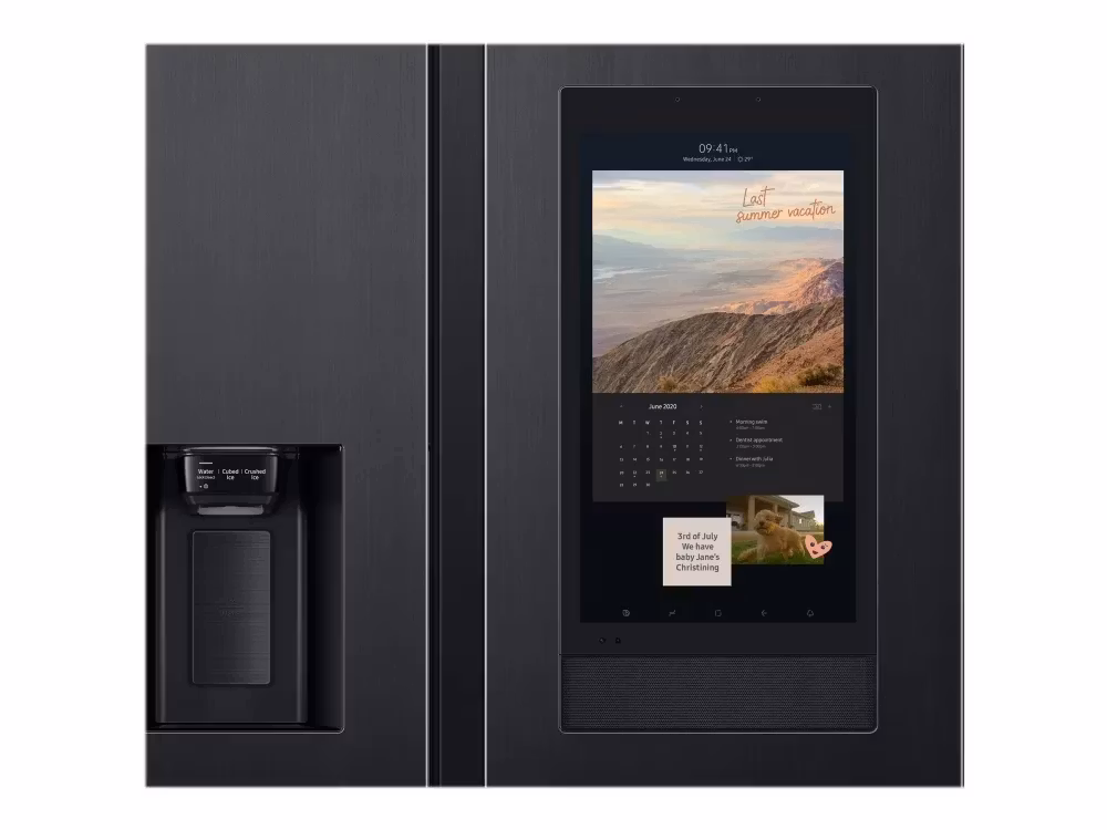 Samsung Family Hub RS6HA8891B1 Kylskåp/frys sida vid sida med vattenbehållare isbehållare Wi-Fi