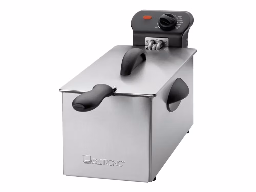 Clatronic FR 3586 Fritös 3 liter rostfritt stål/svart