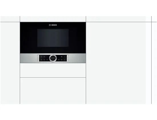 Bosch Serie | 8 BFR634GS1 Mikrovågsugn inbyggd 21 liter 900 W rostfritt stål