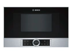 Bosch Serie | 8 BFR634GS1 Mikrovågsugn inbyggd 21 liter 900 W rostfritt stål
