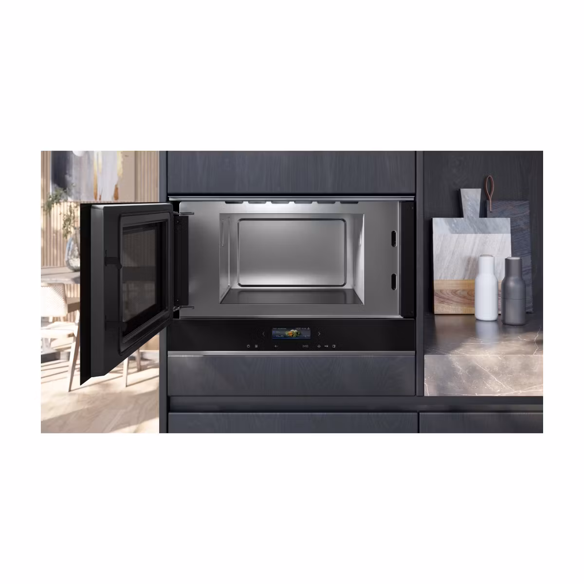 Siemens iQ700 BF722L1B1 integrerad mikrovågsugn