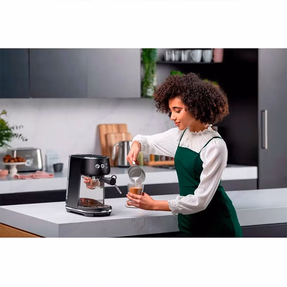 Sage Bambino Espressomaskin Svart Tryffel