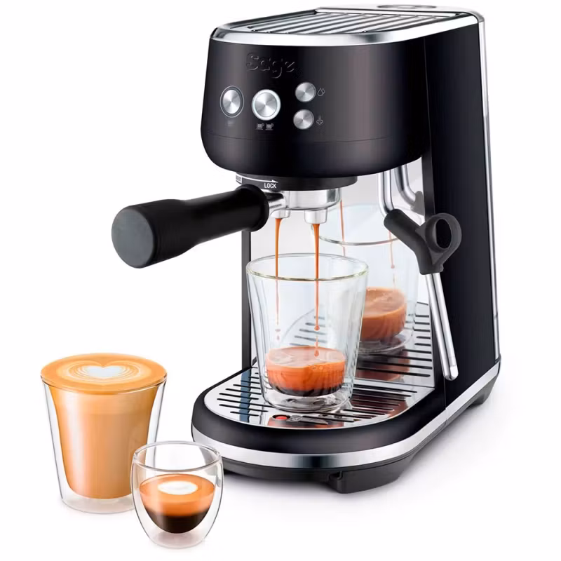 Sage Bambino Espressomaskin Svart Tryffel