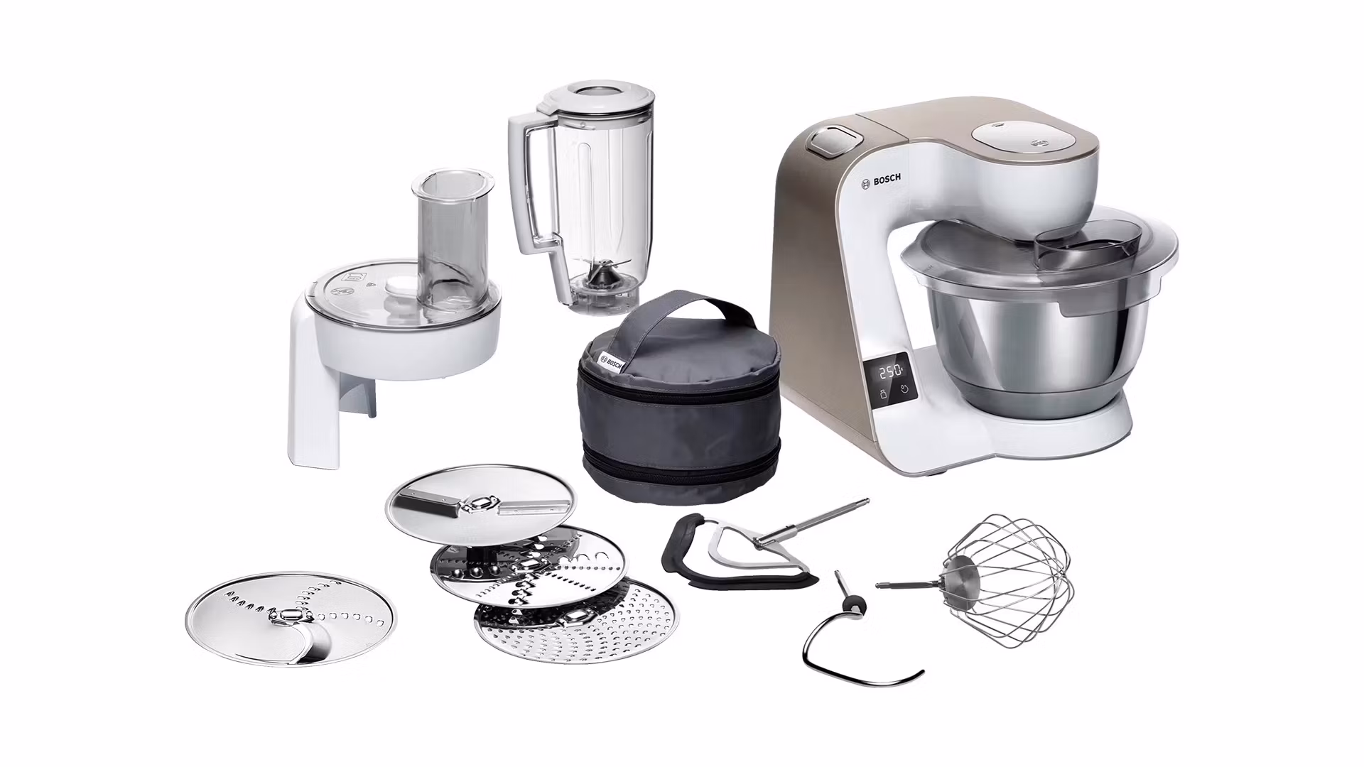 Bosch Köksmaskin 1000 W MUM5XW20 3,9 liter Vit/Champagne