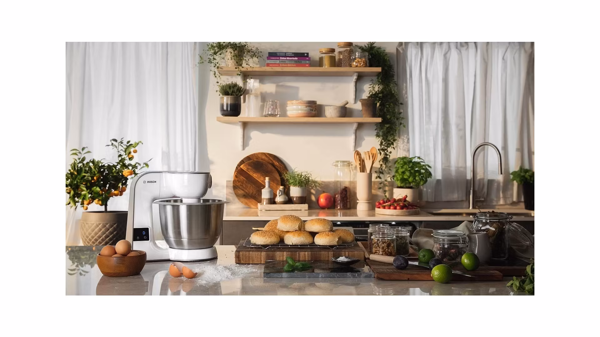 Bosch Köksmaskin 1000 W MUM5XW20 3,9 liter Vit/Champagne