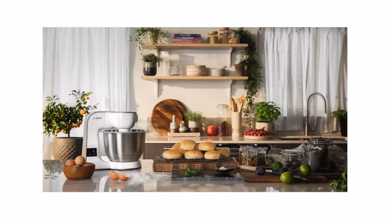 Bosch Köksmaskin 1000 W MUM5XW20 3,9 liter Vit/Champagne
