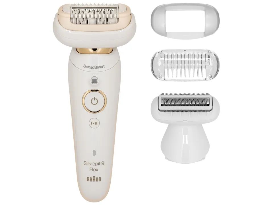 Braun Silk-épil 9 9002 Flex Epilator Trådlös Vit/guld