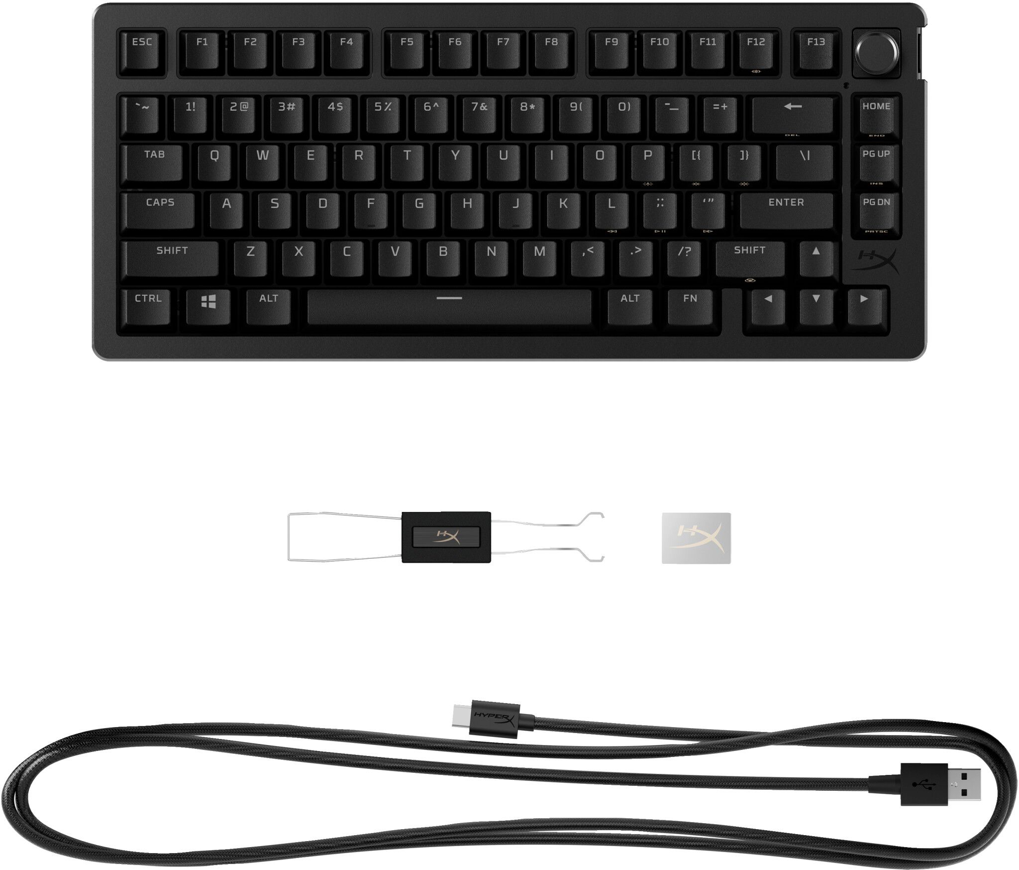 HyperX Keyboard 7G7A4AA#ABA / Alloy Rise 75 S Black