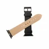 FIXED Leather Strap Läderarmband för Apple Watch 42/44/45/46/49 mm Svart