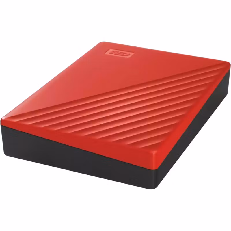 Western Digital WD My Passport 6TB, external hard drive (red, Micro-USB-B 3.2 Gen 1)