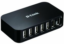 D-Link D-Link 7-Port USB 2.0 Hub Active with power adapter