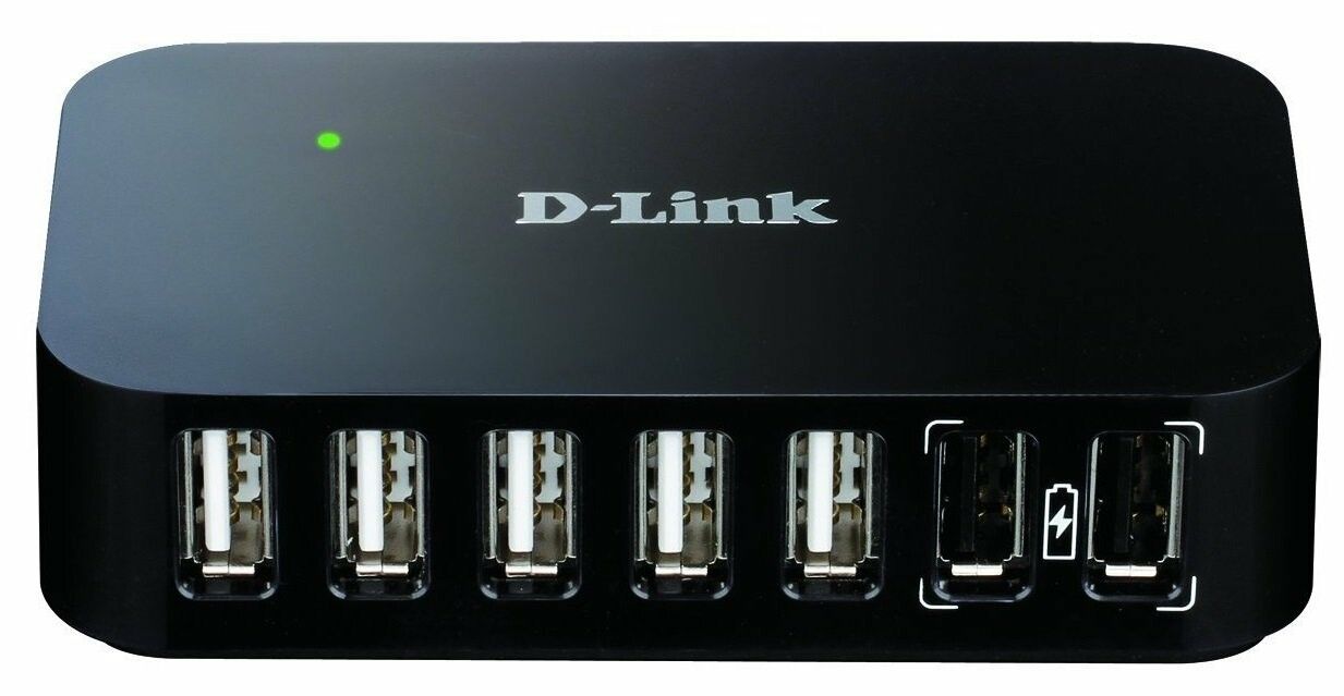 D-Link D-Link 7-Port USB 2.0 Hub Active with power adapter