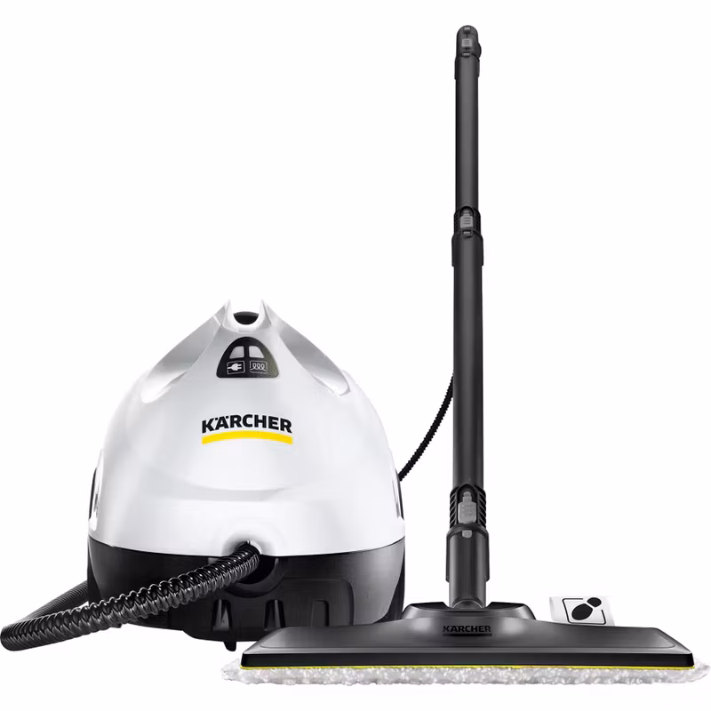 Kärcher ångtvätt SC 2 EasyFix (vit/svart, 1 500 watt, med EasyFix golvrengöringssats)