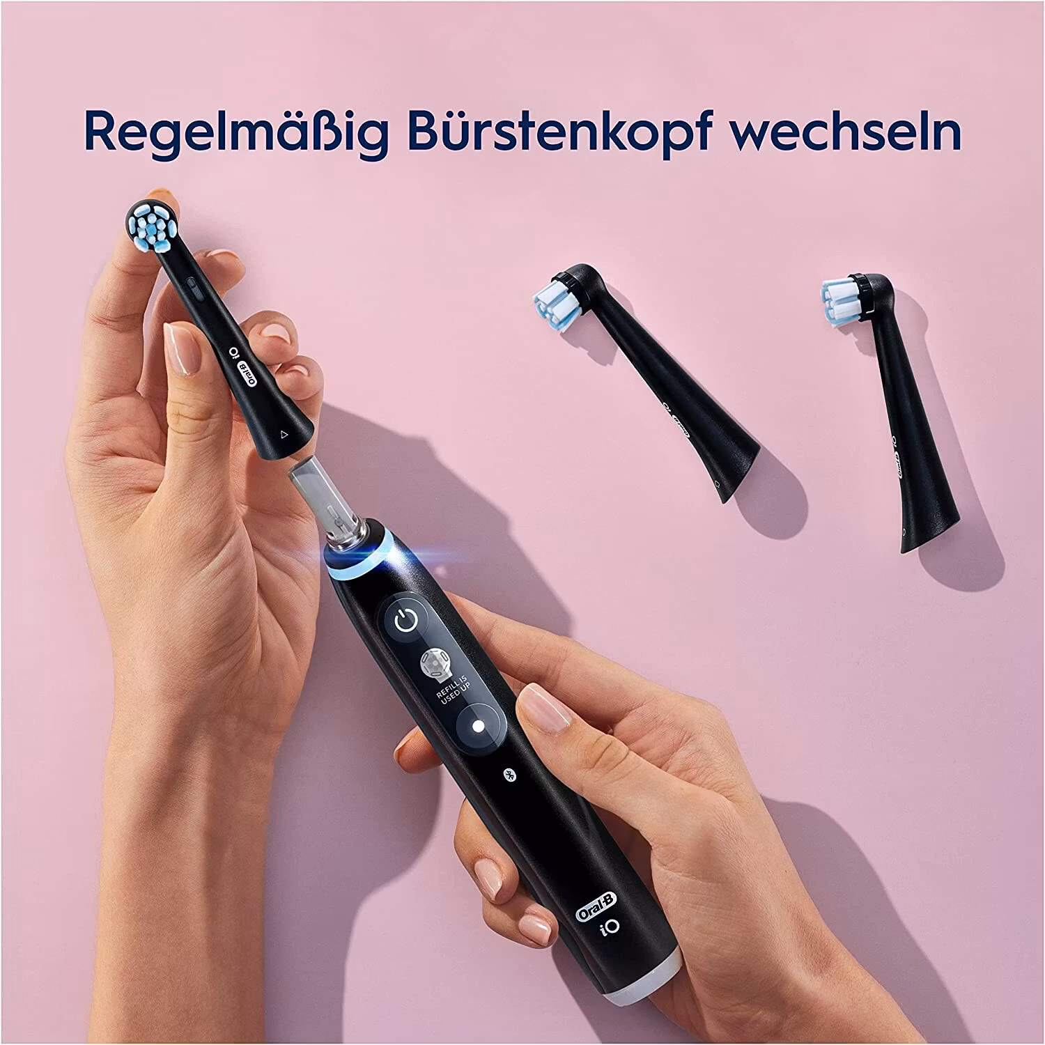 Oral-B 4210201418993 tandborsthuvuden 2-pack iO Svart