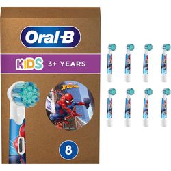 Oral-B 4210201435914 tandborsthuvud 8-pack Spiderman Vit
