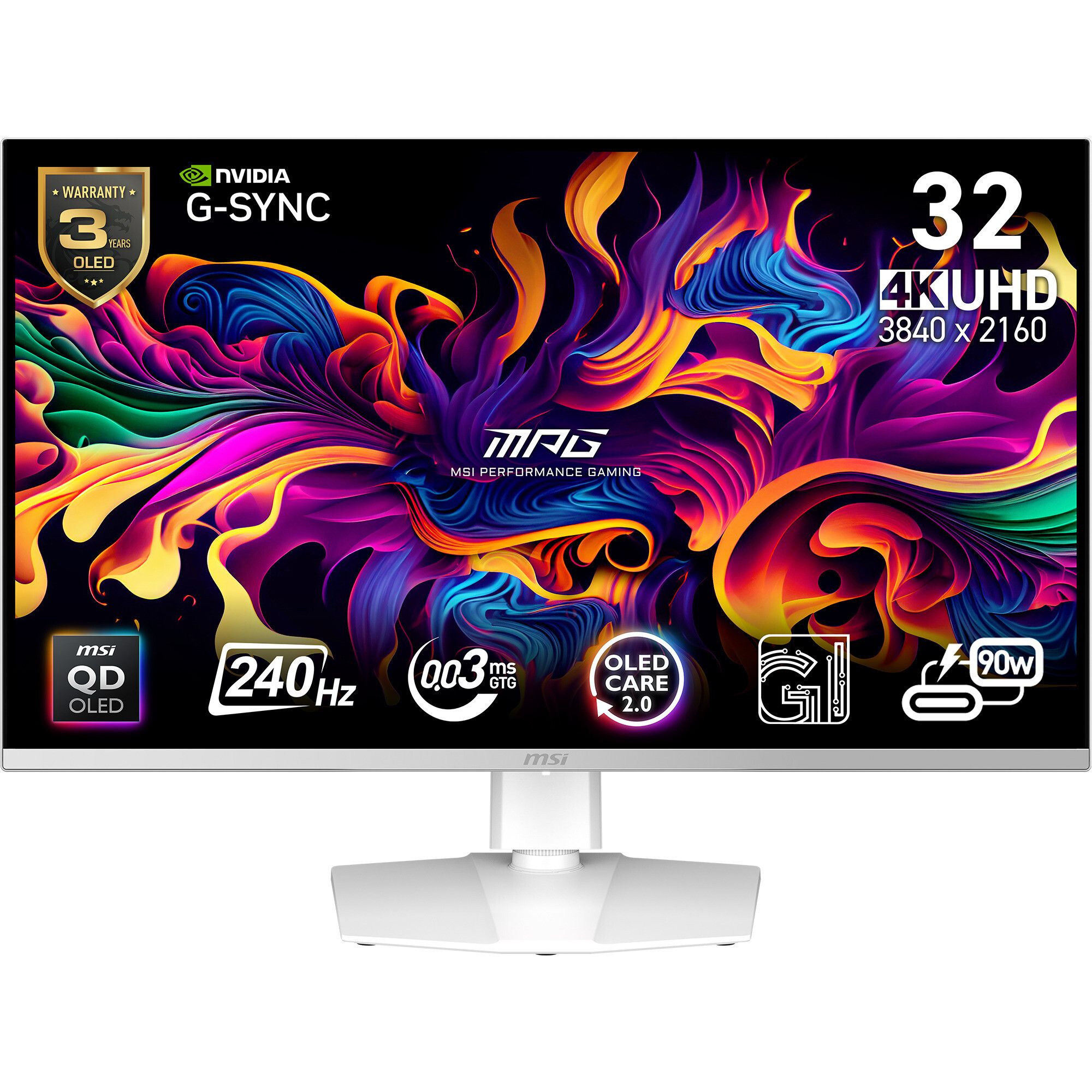 MSI MPG 321URXWDE QD-OLED 31.5" 3840 x 2160 (4K) HDMI