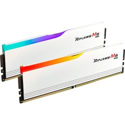 G.Skill DDR5 - 32GB - 6000 - CL - 36 (2x 16 GB) dual kit, memory (white, F5-6000J3636F16GX2-RM5RW, Ripjaws M5, INTEL XMP)